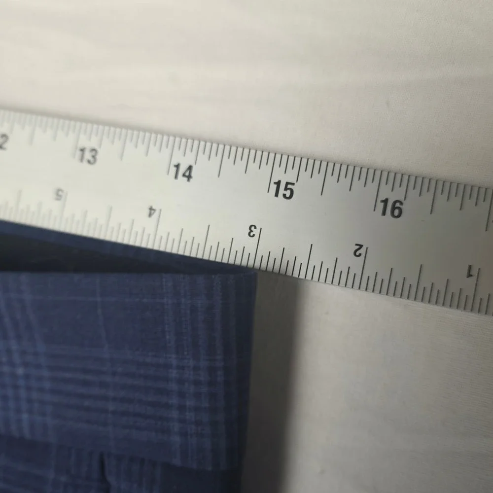 Hugo Boss Dress Pants Mens 30x31‎ Navy Plaid Modern Fit Tailored Trousers $198